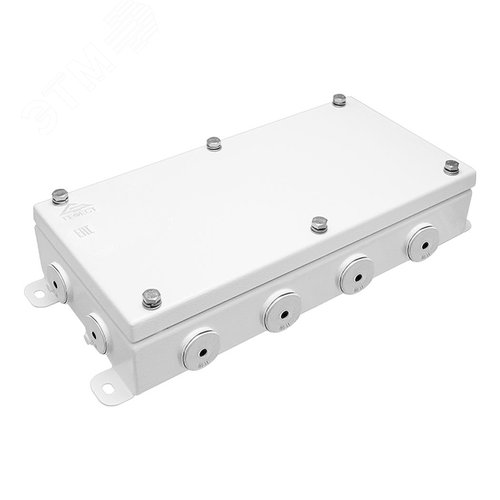 Коробка монтажная КМ IP66(Р)-1530, корпус из оцинкованной стали, количество резиновых вводов 12(8-13мм) (КМ-IP66(Р)-1530 12вв(8-13) резин) - Гефест