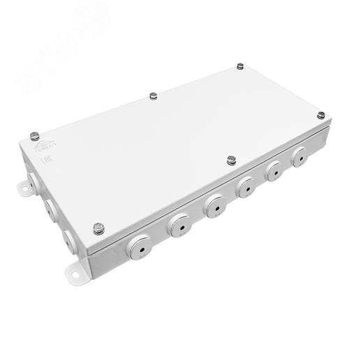 Коробка монтажная КМ IP66(Р)-2040, корпус из оцинкованной стали, количество резиновых вводов 18(8-13мм) - Гефест-СПб