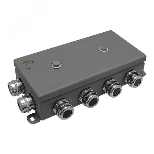 Коробка монтажная огнестойкая КМ-О (16к)-IP66-1224, корпус из нержавеющей стали, количество вводов 12 (КМ-О (16к)-IP66-1224 нерж) - Гефест-СПб