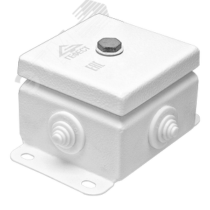 Коробка монтажная КМ IP55-0808 (без DIN рейки), корпус из оцинкованной стали, количество вводов 4 (КМ (без DIN рейки)-IP55-0808 4вв) - Гефест