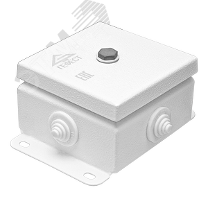 Коробка монтажная КМ IP55-1010 (без DIN рейки), корпус из оцинкованной стали, количество вводов 4 (КМ (без DIN рейки)-IP55-1010 4вв) - Гефест