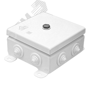 Коробка монтажная КМ IP55-1212, корпус из оцинкованной стали, количество вводов 8 (КМ-IP55-1212 8вв) - Гефест