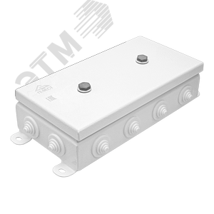 Коробка монтажная КМ IP55-1224, корпус из оцинкованной стали, количество вводов 12 (КМ-IP55-1224 12вв) - Гефест