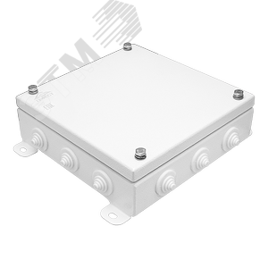 Коробка монтажная КМ IP55-2020, корпус из оцинкованной стали, количество вводов 12 (КМ-IP55-2020 12вв) - Гефест