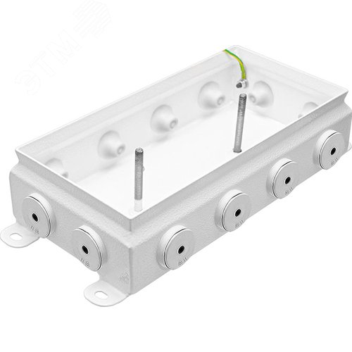 Коробка монтажная КМ IP66(Р)-1224, корпус из оцинкованной стали, количество резиновых вводов 12(8-13мм) (КМ-IP66(Р)-1224 12вв(8-13) резин) - фото 2