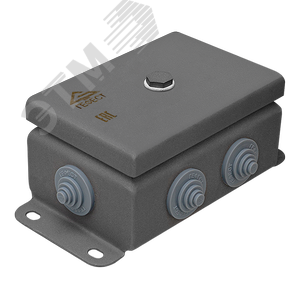 Коробка монтажная КМ IP55-0812 (без DIN рейки), корпус из нержавеющей стали, количество вводов 6 (КМ (без DIN рейки)-IP55-0812нерж 6вв) - Гефест