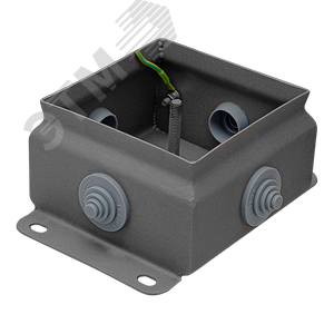 Коробка монтажная КМ IP55-1010 (без DIN рейки), корпус из нержавеющей стали, количество вводов 4 (КМ (без DIN рейки)-IP55-1010нерж 4вв) - фото 2