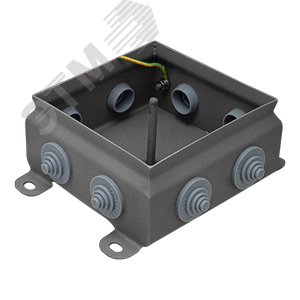 Коробка монтажная КМ IP55-1212, корпус из нержавеющей стали, количество вводов 8 (КМ-IP55-1212нерж 8вв) - фото 2