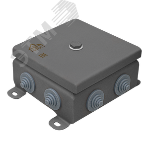 Коробка монтажная КМ IP55-1212, корпус из нержавеющей стали, количество вводов 8 (КМ-IP55-1212нерж 8вв) - Гефест