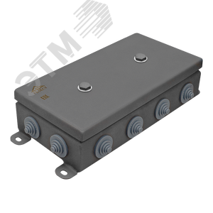 Коробка монтажная КМ IP55-1224, корпус из нержавеющей стали, количество вводов 12 (КМ-IP55-1224нерж 12вв) - Гефест
