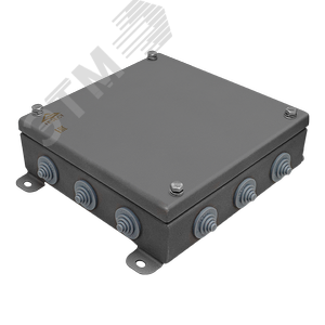 Коробка монтажная КМ IP55-2020, корпус из нержавеющей стали, количество вводов 12 (КМ-IP55-2020нерж 12вв) - Гефест