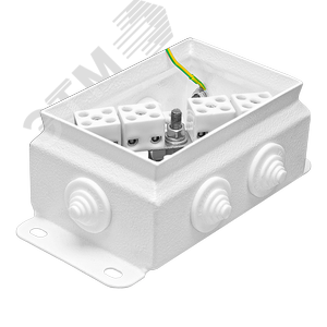 Коробка монтажная огнестойкая КМ-О (12к)-IP55-0812, корпус из оцинкованной стали, количество вводов 6 (КМ-О (12к)-IP55-0812 6вв) - фото 3
