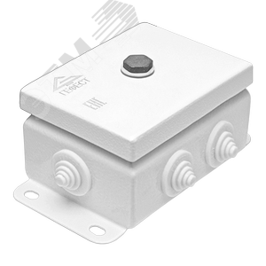 Коробка монтажная огнестойкая КМ-О (12к)-IP55-0812, корпус из оцинкованной стали, количество вводов 6 (КМ-О (12к)-IP55-0812 6вв) - Гефест