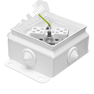 Коробка монтажная огнестойкая КМ-О (14к)-IP55-1010, корпус из оцинкованной стали, количество вводов 4 (КМ-О (14к)-IP55-1010 4вв) - фото 3