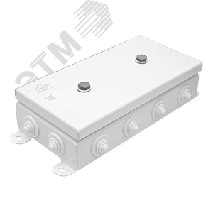 Коробка монтажная огнестойкая КМ-О (16к*10,0)-IP55-1224, корпус из оцинкованной стали, количество вводов 12 (КМ-О (16к-10,0)-IP55-1224 12вв) - Гефест