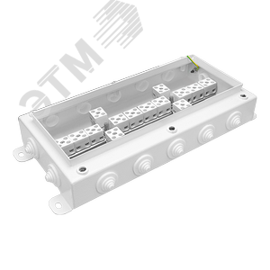Коробка монтажная огнестойкая КМ-О (28к*6,0)-IP55-1530, корпус из оцинкованной стали, количество вводов 14 - фото 3