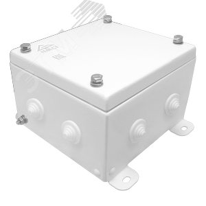 Коробка распределительная КМ-А-IP55-1515, корпус из оцинкованной стали, количество вводов 8 (КМ-А-IP55-1515 8вв) - Гефест