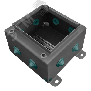 Коробка распределительная КМ-А-IP55-1515, корпус из нержавеющей стали, количество вводов 8 (КМ-А-IP55-1515нерж 8вв) - фото 2