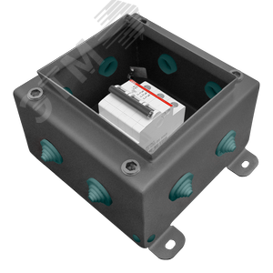 Коробка распределительная КМ-А-IP55-1515, корпус из нержавеющей стали, количество вводов 8 (КМ-А-IP55-1515нерж 8вв) - Гефест