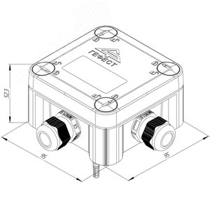 Коробка монтажная огнестойкая КМ-О-1010(П)(8к)-IP66(П6-12) - фото 8
