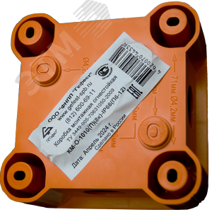 Коробка монтажная огнестойкая КМ-О-1010(П)(8к)-IP66(П6-12) - фото 2