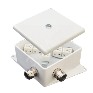 Коробка монтажная огнестойкая КМ-О (4к*60)-IP66-120х120 два ввода BC (КМ-О (4к*6,0)-IP66-120х120 BC)