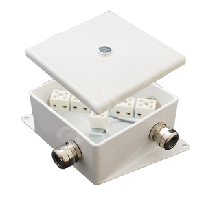 Коробка КМ-О (6к)-IP66-120х120 AC - Гефест-СПб