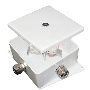 Коробка монтажная огнестойкая КМ-О (2к*60)-IP66-120х120 четыре ввода ABCD (КМ-О (2к*6,0)-IP66-120х120 ABCD) - Гефест-СПб