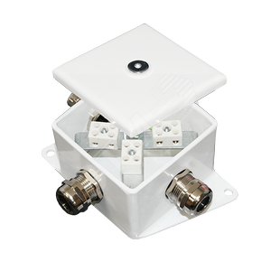 Коробка монтажная огнестойкая КМ-О(2к)-IP66 85х85х55 три ввода А-К10-14 В-К10-14 С-К10-14