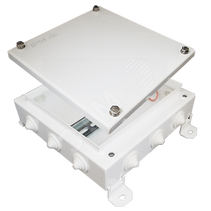 Коробка монтажная КМ IP54-2020 оцинк, кол. вводов 12 - Гефест-СПб