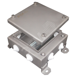 Коробка монтажная КМ IP54-1515 нерж, кол. вводов 8 - Гефест-СПб