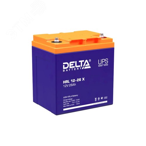 Аккумулятор HRL X 12В 26Ач (HRL 12-26 Х) - Delta