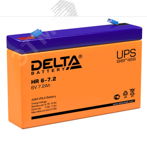 Аккумулятор DELTA HR 6В / 7 А/ч (АКБ HR 6В/7 А/ч) - Delta