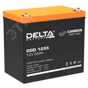 Аккумулятор CGD 12В 55Ач (CGD 1255) - Delta