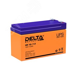 Аккумулятор HR 12В 7.2Ач (HR 12-7.2) - Delta