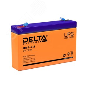 Аккумулятор HR 6В 7.2Ач (HR 6-7.2) - Delta