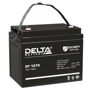 Аккумулятор DT 12В 75Ач (DT 1275) - Delta
