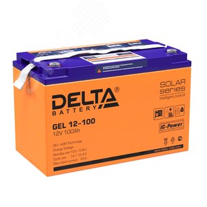 Аккумулятор GEL 12В 100Ач (GEL 12-100) - Delta