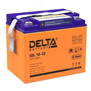 Аккумулятор GEL 12В 33Ач (GEL 12-33) - Delta