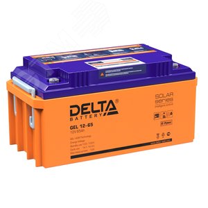 Аккумулятор GEL 12В 65Ач (GEL 12-65) - Delta
