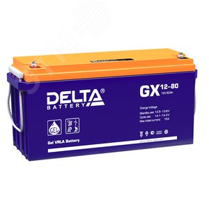 Аккумулятор GX 12В 80Ач (GX 12-80) - Delta
