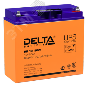 Аккумулятор HR 12В 20Ач (HR 12-80 W)