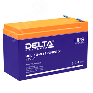 Аккумулятор DELTA HRL 12-9 (1234W) X - Delta