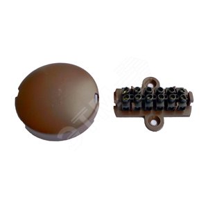 Коробка УК-2П 6 контактов клемм коричневая - КСС