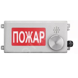 Табло малогабаритное  световое взрывозащищенное  ТСВ-Exm-Н-Прометей-МИНИ 12-36 В ПОЖАР. (ТСВ-Exm-Н-П-МИНИ 12-36В Пожар К/Б) - Спектрон