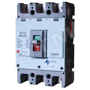 Автоматический выключатель HIBH203J 3PT4S0000C 00250 200-250A ток к.з. 35kA AC 415В - HYUNDAI