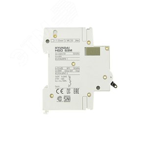 Автоматический выключатель HGD63-M 1PMDS0000C 00010 1 полюс, 10А, ток к.з. 6kA, хар-ка D (STANDARD) (13.04.000966) (13.04.000966) 2