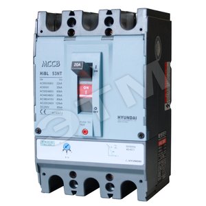 Автоматический выключатель HIBL53NT 3PT4S0000C 00020 16-20A ток к.з. 85kA AC 415В - HYUNDAI