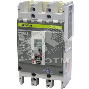 Автоматический выключатель UAB50H 3PT4S0000C 00040F 32-40A ток к.з. 30kA AC380/415В (UAB50H 3PT4S0000C 00040F) - HYUNDAI