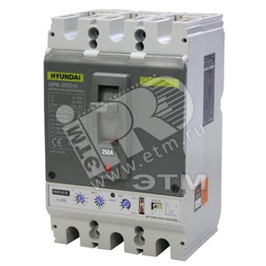 Автоматический выключатель UPB160L 3PESS0000X 00160 63-160A ток к.з. 130kA AC380/415В (UPB160L 3PESS0000X) - HYUNDAI